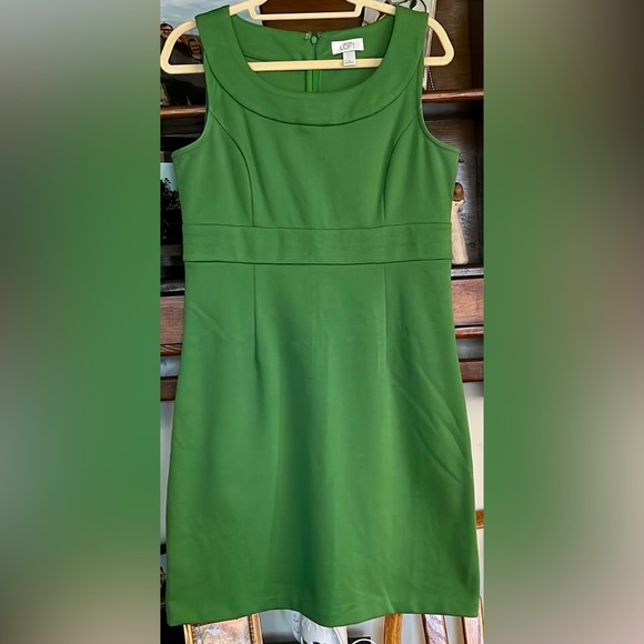 Ann Taylor Dresses & Skirts - ANN TAYLOR Loft Pear Green Sleeveless Shift Dress, Size 8, GUC.